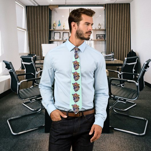 Cravate Photo Brown Dog Face Chug