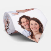 Cravate Photo de famille moderne personnalisée (Roulé)