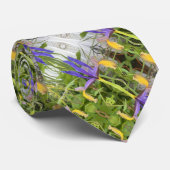 Cravate Photo de fleur d'iris pourpre dans un jardin extér (Roulé)