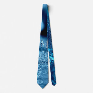 Cravate Photo de glace bleue