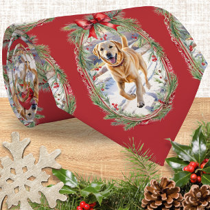 Cravate Photo de votre chien Cadeau de Noël personnalisé p