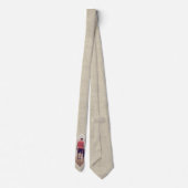 Cravate Photo personnalisée en beige rustique (Dos)