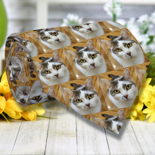 Cravate Photo personnalisée pour animal de compagnie ou fa