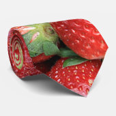 Cravate Photo Red Juicy Strawberries (Roulé)