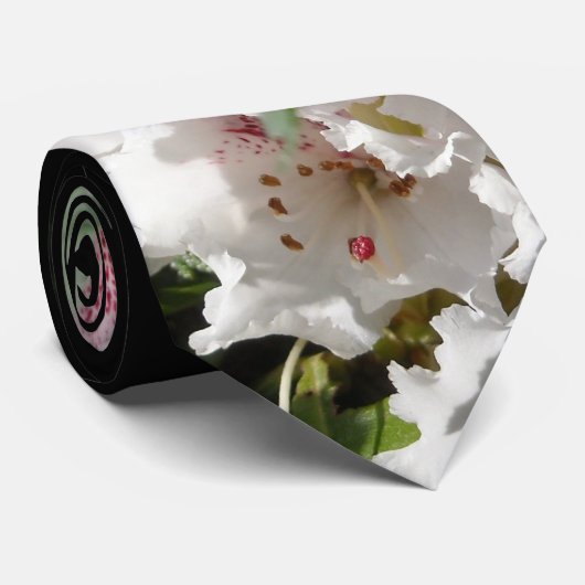 Cravate Photo rose de rhododendron (Roulé)