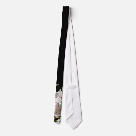 Cravate Photo rose de rhododendron (Dos)