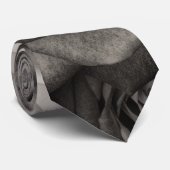 Cravate Photo rose, noir et blanc (Roulé)