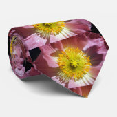 Cravate Photographie de pavot rose islandais (Roulé)