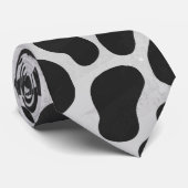 Cravate Photographie noir et blanc dalmate (Roulé)