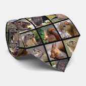 Cravate Photos en mosaïque de rongeurs (Roulé)