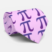 Cravate Pi en violet (Roulé)