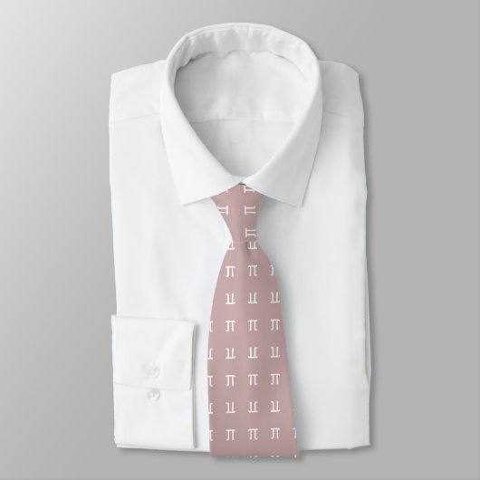 Cravate Pi - L'irrationnel Mathématique Constant roseGrey (Attaché)