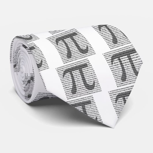 Cravate Pi par les nombres (Roulé)