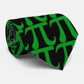 Cravate Pi vert (Roulé)