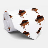 Cravate Piano à queue : Finition du bois : modèle 3D : (Roulé)