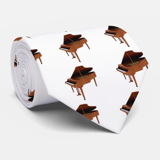Cravate Piano à queue : Finition du bois : modèle 3D : (Roulé)