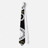 Cravate Piano Keys and Musical Notes (Devant)