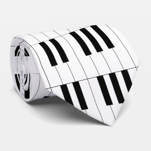 Cravate Piano Keys Keyboard