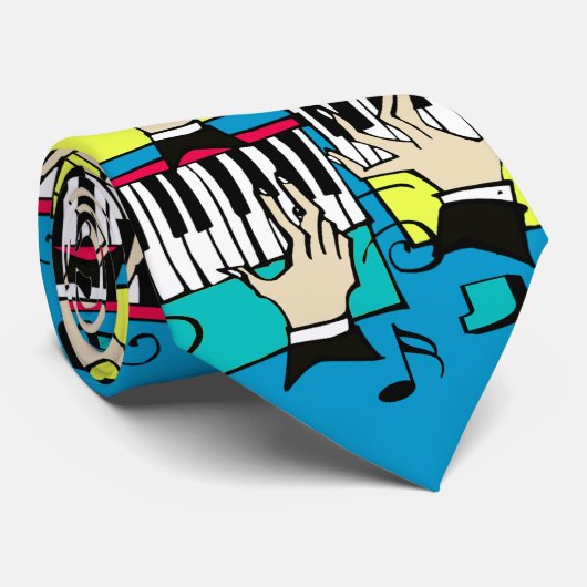 CRAVATE "PIANO MAN " (Roulé)