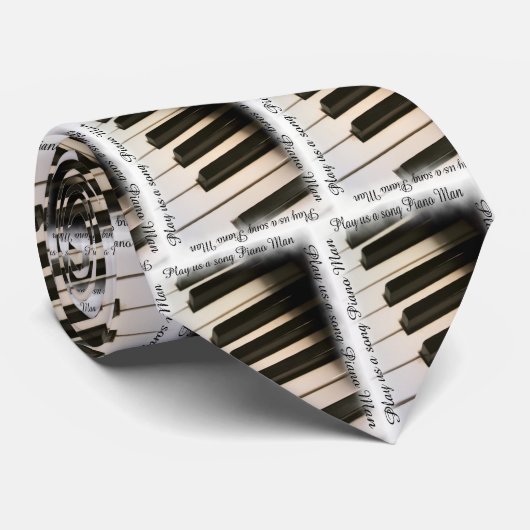 Cravate Piano Man (Roulé)