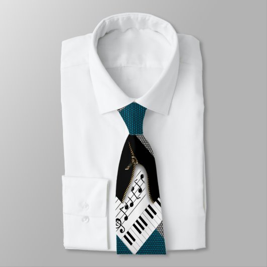 Cravate Piano Zipper (Attaché)