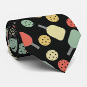 Cravate Pickleball Player Paddle et Ball Motif (Roulé)