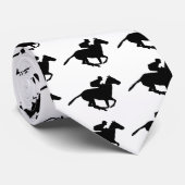 Cravate Pictogramme de course de chevaux (Roulé)