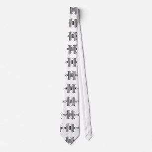 Cravate Pièce de puzzle en forme de code-barres motif de d