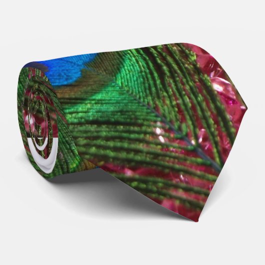 Cravate Pièce rose rocheuse (Roulé)