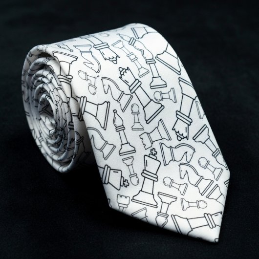 Cravate Pièces d'échecs