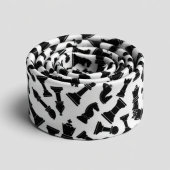 Cravate Pièces d'échecs noires