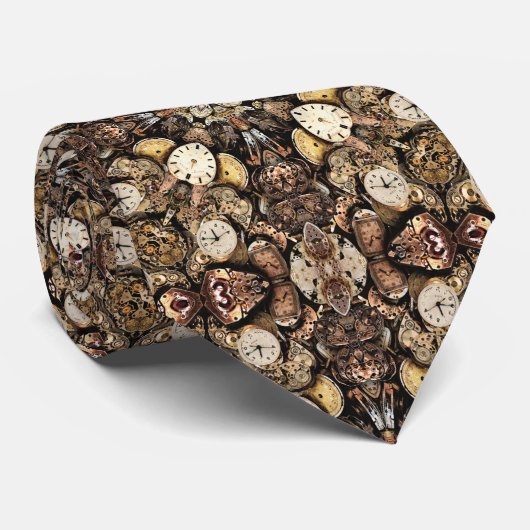 Cravate Pieces of Time (Roulé)