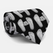 Cravate Pieds de bébé et de papa (Roulé)