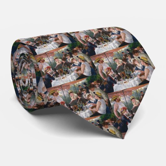 Cravate Pierre-Auguste Renoir - Déjeuner de la fête nautiq (Roulé)