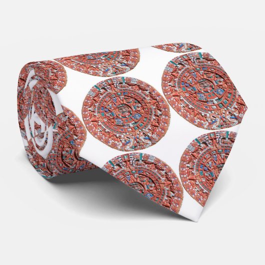 Cravate : Pierre aztèque du soleil (Roulé)