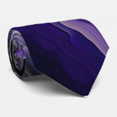 Cravate Pierre d'argent violet acrylique pour l'art (Roulé)