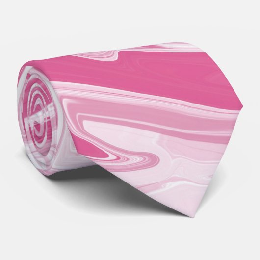 Cravate Pierre de marbre rose (Roulé)