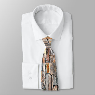 Cravate Pierre   motif en pierre naturelle   briques