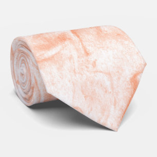 Cravate Pierre Orange Et Marbre blanc