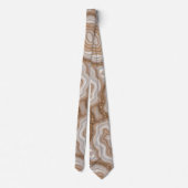 Cravate Pierre précieuse en marbre doré beige (Dos)