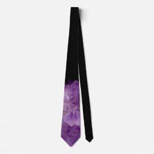 Cravate Pierres brutes d'Améthyste