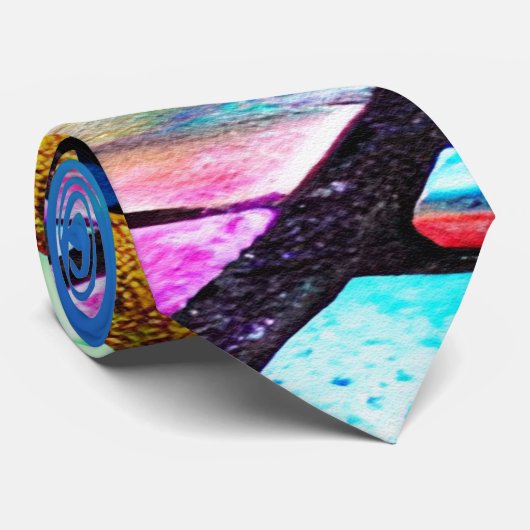 Cravate Pierres psychédéliques (Roulé)