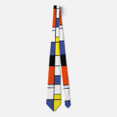 Cravate Piet Mondrian Composition A - Art Moderne Abstrait (Devant)