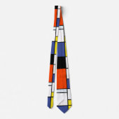 Cravate Piet Mondrian Composition A - Art Moderne Abstrait (Dos)