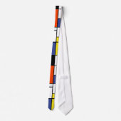 Cravate Piet Mondrian Composition A - Art Moderne Abstrait (Dos)