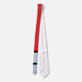 Cravate Piet Mondrian - Composition avec un grand plan rou (Dos)