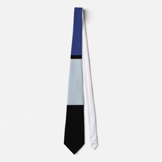 Cravate Piet Mondrian - Composition avec un grand plan rou (Devant)