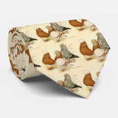 Cravate Pigeons de tambour trois (Roulé)