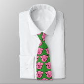 Cravate Piggies roses mignonnes (Attaché)