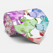 Cravate Piggy Collage (Roulé)